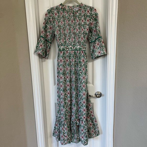NWOT Tuckernuck Pink City Prints Savannah retro blush dress - Picture 4 of 11